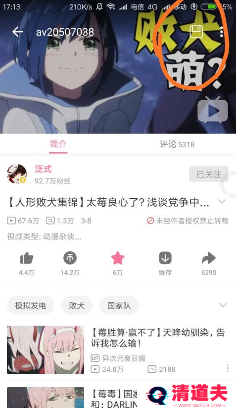 哔哩漫游清爽版