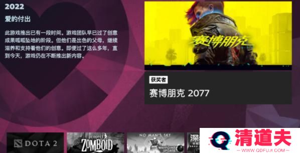 Steam2022年度大奖名单